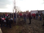 100.výročí vzniku Československé republiky - výsadba stromů Alej republiky na Vlkavě